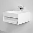 THALASSOR - KUBE 50 - Vasque suspendue en Solid Surface 50 x 50 x 25(h) cm - vignette