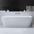 THALASSOR - LOVE 160 - Baignoire semi-ilot en Solid Surface 160 x 85 x 56(h) cm - vignette