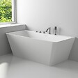 THALASSOR - LOVE 160 - Baignoire semi-ilot en Solid Surface 160 x 85 x 56(h) cm - vignette