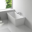 THALASSOR - LOVE 160 - Baignoire semi-ilot en Solid Surface 160 x 85 x 56(h) cm - vignette