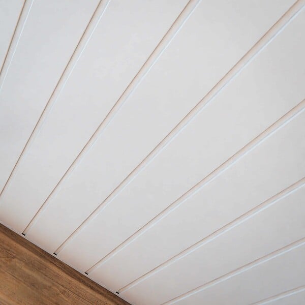 TECNOPROFILS - Lambris PVC 100 mm - Lot de 10 Lames - Blanc - 2.60 m - large