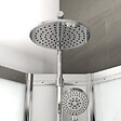 THALASSOR - Cabine douche 140 x 90 SILVER Blanc rectangulaire gauche - vignette