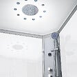 THALASSOR - Cabine douche hydromassante 140 x 90 SILVER Blanc rectangulaire droite - vignette