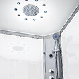 THALASSOR - Cabine douche hydromassante 90 x 90 SILVER Blanc quart de rond - vignette