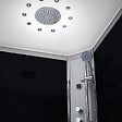 THALASSOR - Cabine douche hydromassante 140 x 90 SILVER Noir rectangulaire droite - vignette