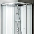 THALASSOR - Cabine douche 120 x 90 SILVER Blanc asymétrique gauche - vignette
