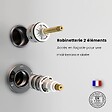 THALASSOR - Cabine douche 90 x 90 SILVER Blanc quart de rond - vignette