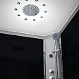 THALASSOR - Cabine douche hydromassante 90 x 90 SILVER Noir quart de rond - vignette