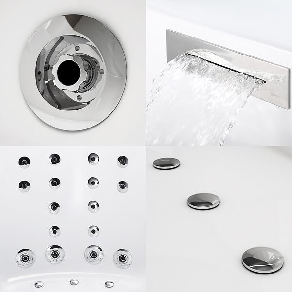 THALASSOR - Baignoire balnéo 170x85 cm NEOS DROITE IPOWER - large