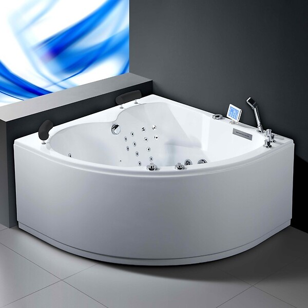 THALASSOR - Baignoire balnéo d'angle 140x140 cm AQUA GAUCHE IPOWER - large