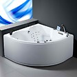 THALASSOR - Baignoire balnéo d'angle 140x140 cm AQUA GAUCHE IPOWER - vignette