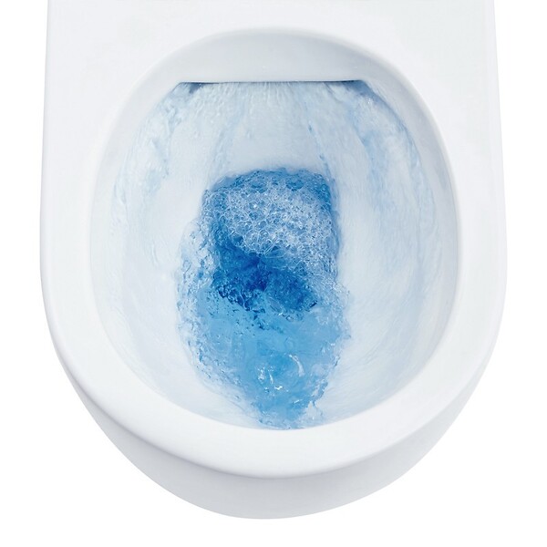 THALASSOR - Cuvette Wc Suspendu Sans Bride Compact - 49 X 36 Cm - Abattant "slim" Thermodur Avec Freins De Chute - large