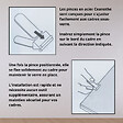 CEANOTHE - Sachet 6 pinces sous verre large  4-8 mm - vignette