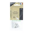 CEANOTHE - Sachet 6 pinces sous verre courte 4-8mm - vignette