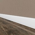 TECNOPROFILS - Plinthe Passe-Câble PVC 80 mm - Blanc - 1 m, À l'unité - vignette
