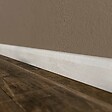 TECNOPROFILS - Plinthe Passe-Câble PVC 80 mm - Planche Blanchie - 1 m, À l'unité - vignette