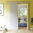 COULICOOL - Porte Coulissante avec Rail - Prépeinte Plane 63 cm - Avec butée - vignette