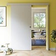 COULICOOL - Porte Coulissante avec Rail - Prépeinte Plane 93 cm - Avec butée - vignette