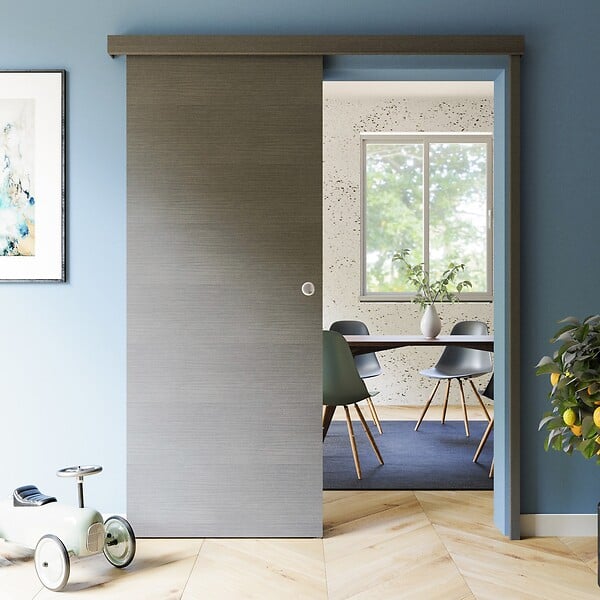 COULICOOL - Porte Coulissante avec Rail - Costa Rica 83 cm - Avec butée - large