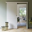 COULICOOL - Porte Coulissante avec Rail - Prépeinte Ligne 83 cm - Avec butée - vignette