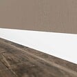 TECNOPROFILS - Plinthe à Lèvre PVC - Blanc - 1 m, À l'unité - vignette