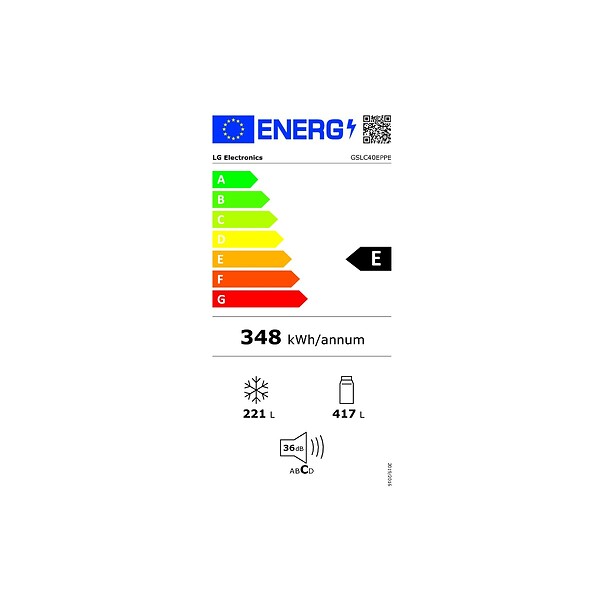 LG - réfrigérateur américain 91cm  638l nofrost noir graphite - GSLC40EPPE - large