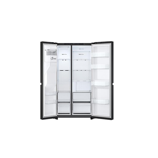 LG - réfrigérateur américain 91cm  638l nofrost noir graphite - GSLC40EPPE - large