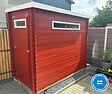 TIMBELA - Abri de jardin en bois - H198 x l239 x L144 cm / 2.63 m2 AVEC SOL TRAITÉ - M306A+M306G - vignette