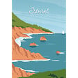 CEANOTHE - Tableau sur toile illustration Esterel 45x65 cm - vignette