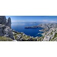 CEANOTHE - Tableau sur verre synthétique calanques 65x145 cm - vignette