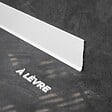 TECNOPROFILS - Plinthe à Lèvre PVC - Blanc - 1 m, Lot de 10 - vignette
