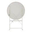 OVIALA - Table de terrasse ronde pliante et 2 chaises pliantes beige clair - Annecy - vignette