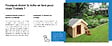 TIMBELA - Petite niche pour chien - H80 x 76 x 99 cm / 0,43 m2 - Timbela M401 - vignette