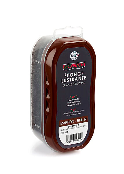 DECLERMONT - Accessoire Eponge Lustrante MARRON - large