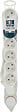 MC KENZIE - Bloc de 6 prises 2 USB - Blanc - 1,5m - vignette