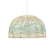 C-CREATION - Suspension corde tressée Cardil Naturel vert Diam.33cm - vignette