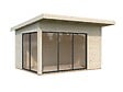 PALMAKO - Studio de jardin en bois Andrea ép. 44 mm avec baies coulissantes double vitrage - Palmako - 17,2 m² - vignette
