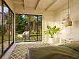 PALMAKO - Studio de jardin en bois Andrea ép. 44 mm avec baies coulissantes double vitrage - Palmako - 17,2 m² - vignette