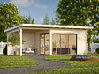 PALMAKO - Studio de jardin en bois Andrea ép.44 mm avec baies coulissantes double vitrage - Palmako - 29,5 m² - vignette
