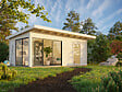 PALMAKO - Studio de jardin en bois Andrea 44mm - L.639xH.264xP.402cm - vignette