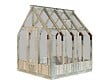 PALMAKO - Serre de jardin Emilia en bois autoclave gris et verre trempé - Palmako - 8,4 m² - vignette