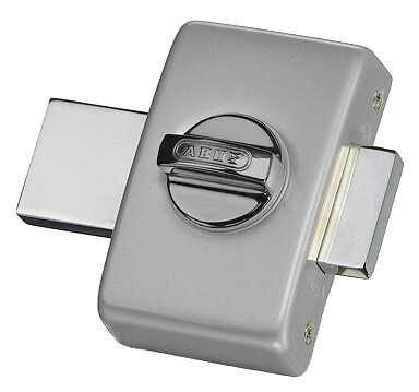 ABUS - Verrou de surface Styl Bouton/Cylindre - Alu brossé - 45mm - large
