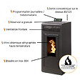 INTERSTOVES - Pack Poêle à granules MARINA 11 Etanche sortie Concentrique sur le dessus + Kit Conduit Vertical 80/ - vignette