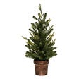FEERIC LIGHTS & CHRISTMAS - Sapin de Noël artificiel Vert 2 tons dans un pot cuivré H 70 cm - vignette