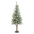 FEERIC LIGHTS & CHRISTMAS - Sapin de Noël artificiel Vert clair enneigé avec pied en bois et métal H 180 cm - vignette