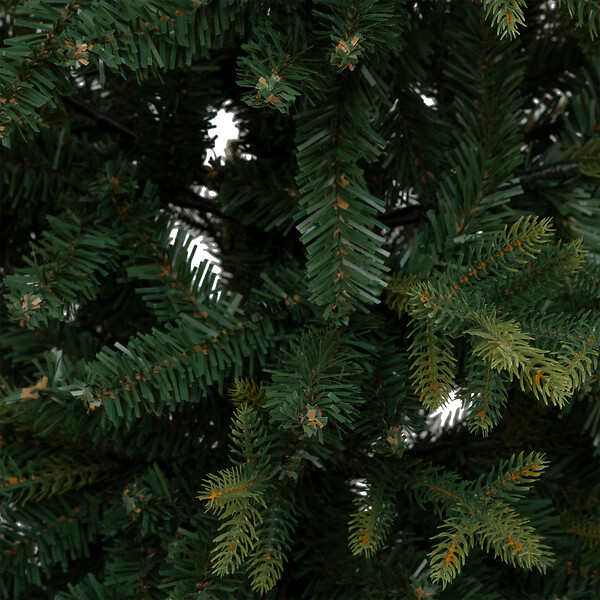 FEERIC LIGHTS & CHRISTMAS - Sapin de Noël artificiel Vert 2 tons dans un pot cuivré H 150 cm - large