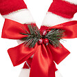 FEERIC LIGHTS & CHRISTMAS - Déco de Noël Sucre d'orge double rouge et blanc avec noeud satin H 46 cm - vignette