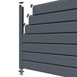 CLOSEA - Kit extension clôture PVC gris – lg : 1m50 x ht : 1m30 - vignette
