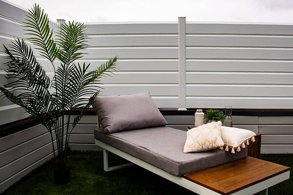 CLOSEA - Kit départ clôture PVC blanc – lg : 1m50 x ht : 1m30 - large