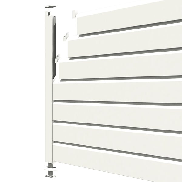 CLOSEA - Kit départ clôture PVC blanc – lg : 1m50 x ht : 1m30 - large
